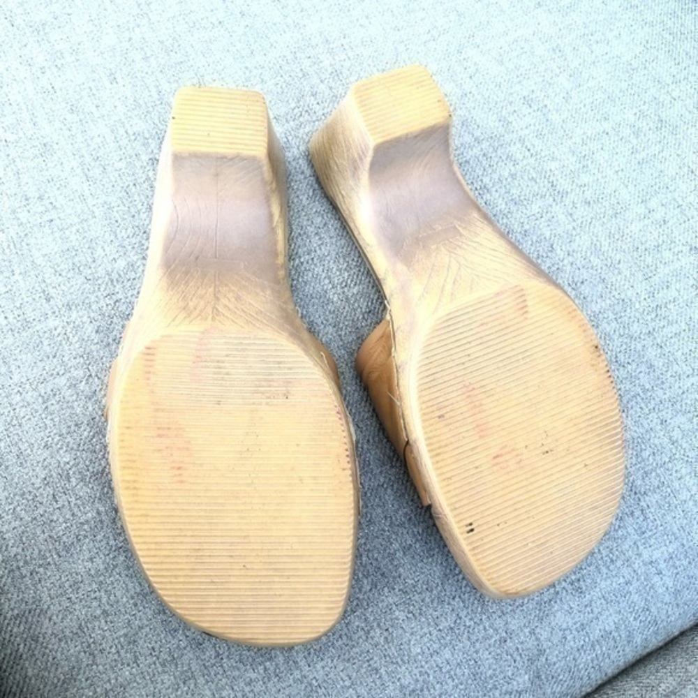 Bass leather heeled slides - Picture 4 of 5